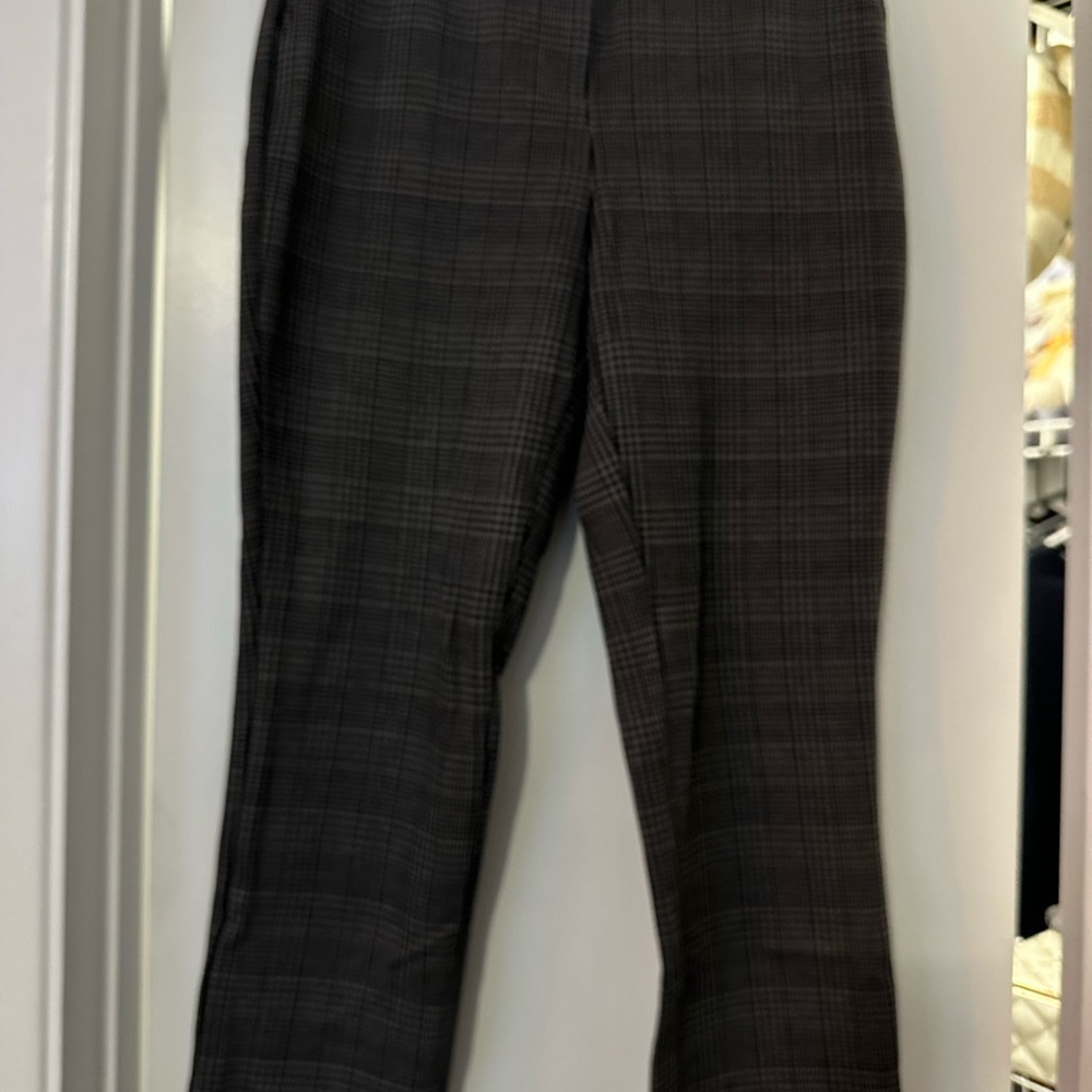 Black, Plaid Dress Pants